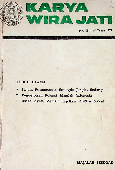 Karya Wira Jati No 43 44 Tahun 1979